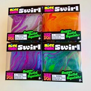 Nice Cube Swirl Super Solid Squish! Kids Toy - Multi-Color Set